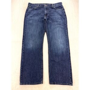 Levis 569 Jeans Mens 36x32 Blue Loose Fit Straight Leg Dark Wash Stretch Flex